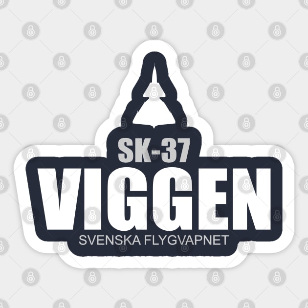 SK-37 Viggen Sticker by TCP